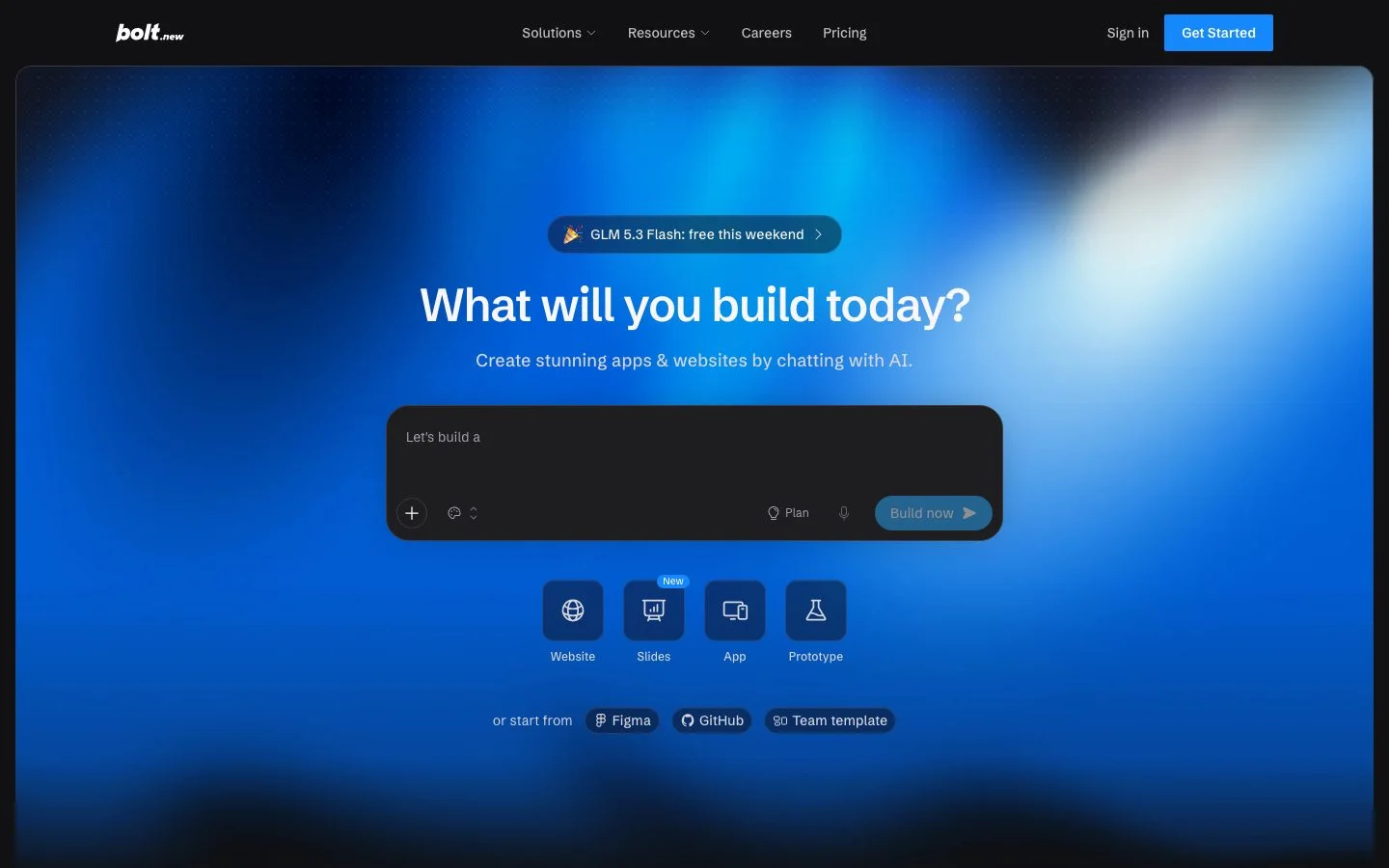 Bolt homepage