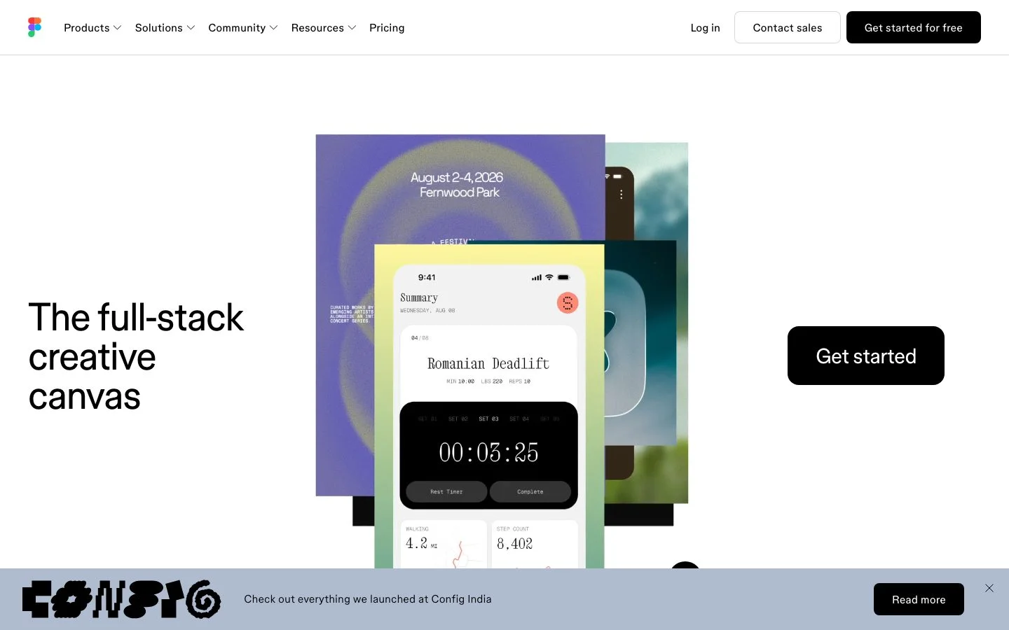 Figma homepage