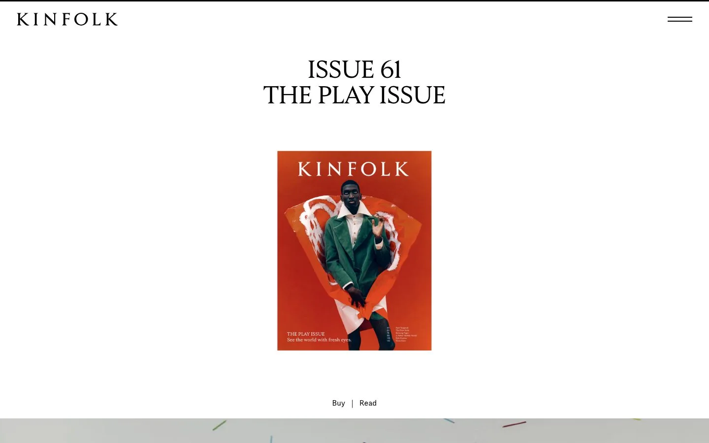 Kinfolk homepage