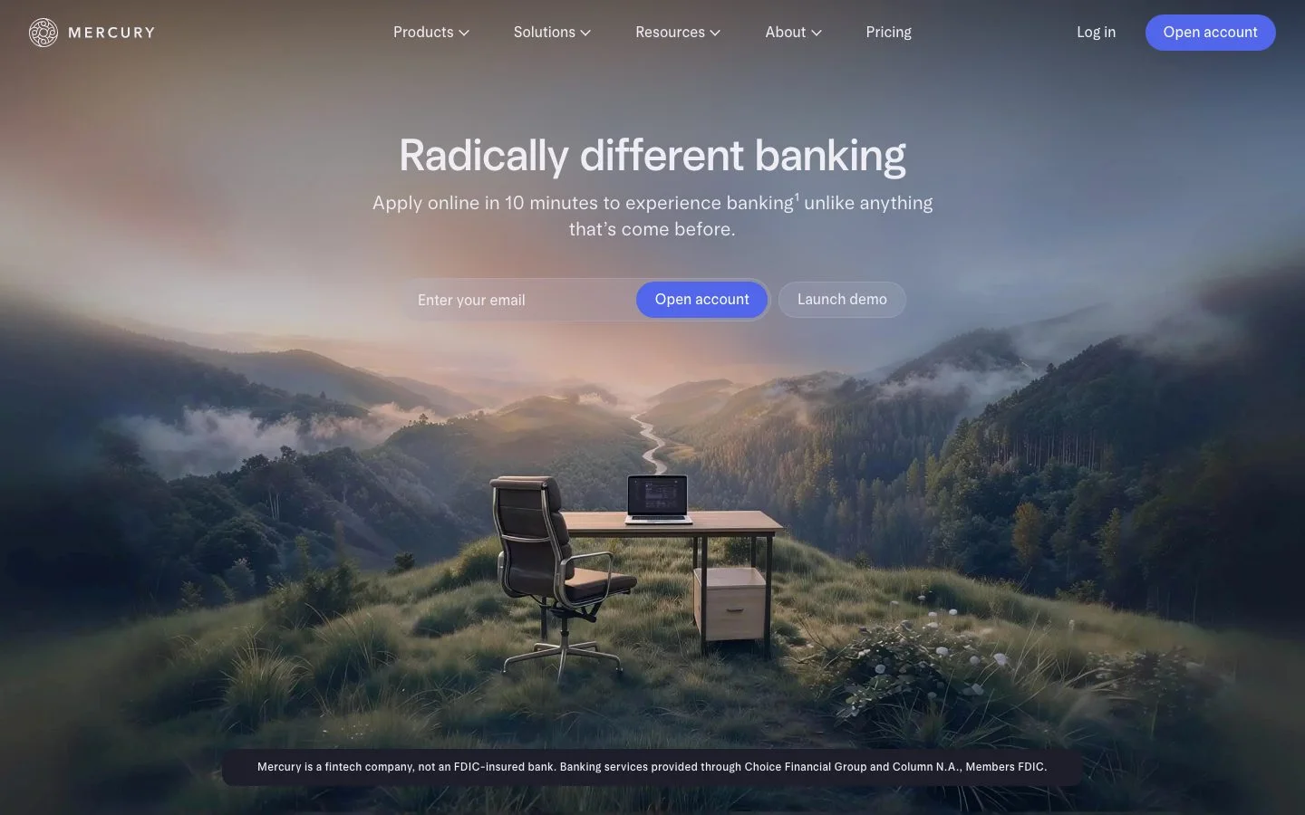 Mercury homepage