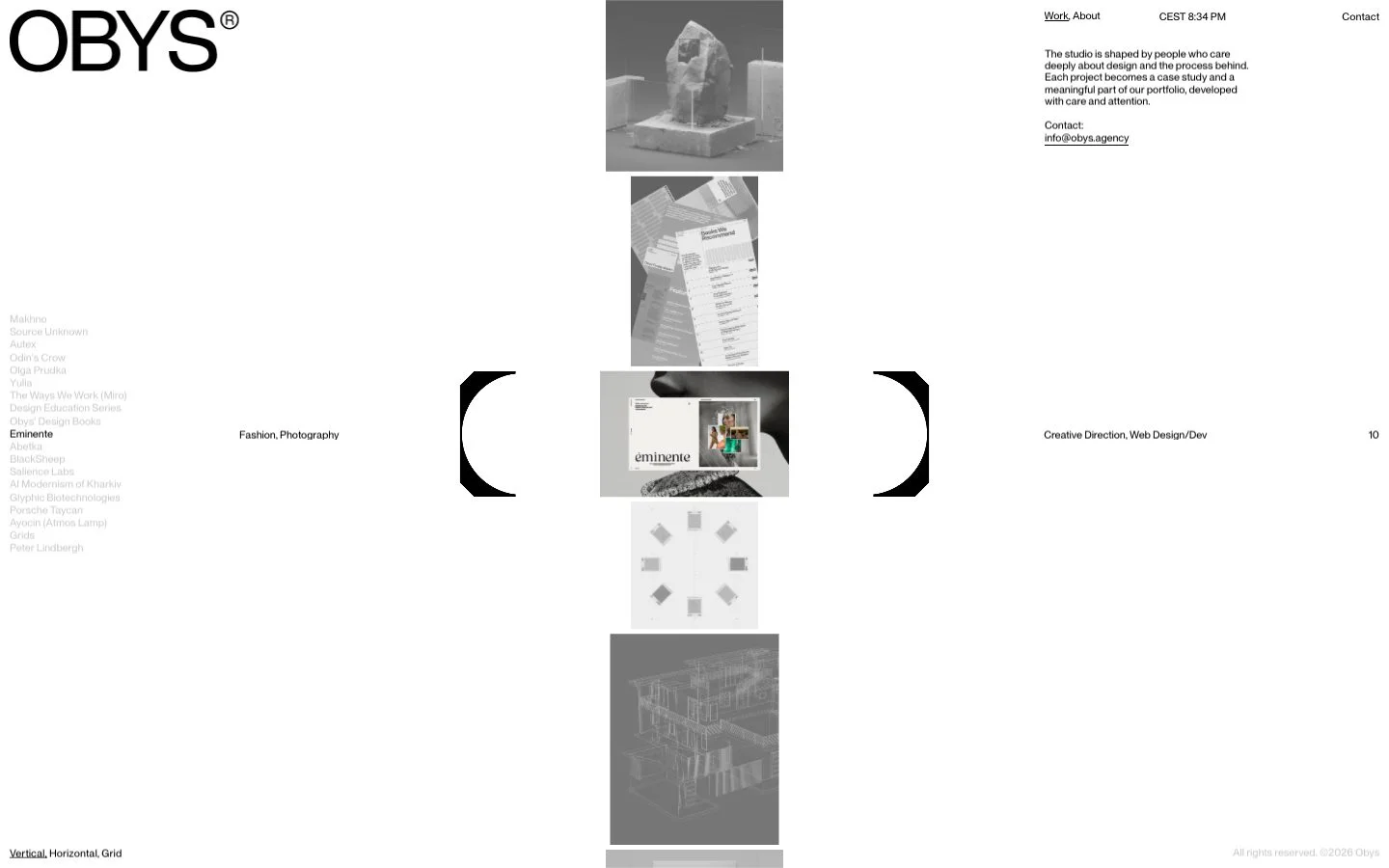 Obys homepage